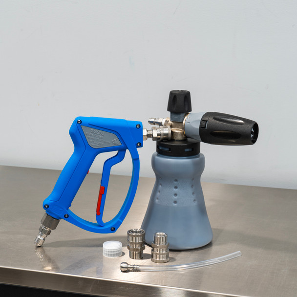 The Clean Garage MTM PF22.2 Foam Cannon & Acqualine SGS35 Spray Gun Kit | With SS Quick Connects