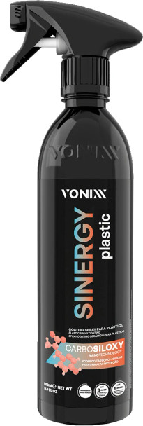 Vonixx Sinergy Plastic Spray Coating 500ml | 16.9 oz Ceramic Spray for Trim | The Clean Garage
