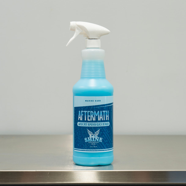 Shine Supply Aftermath 32oz | Marine Quick Detailer Water Spot Remover The Clean Garage