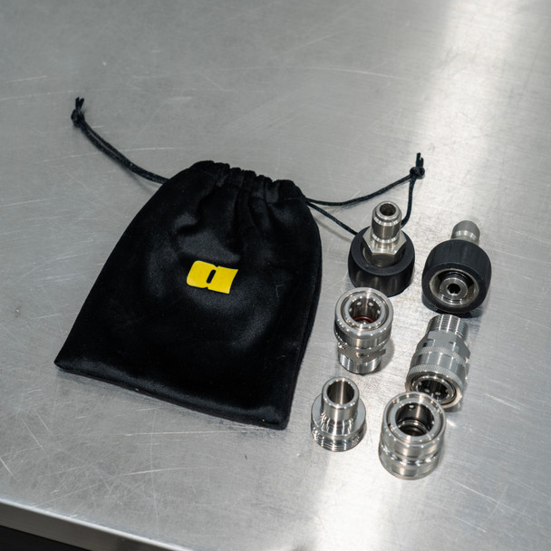 Active Premium Quick Connect Kit | 6 Stainless Fittings for M22 Hose | The Clean Garage