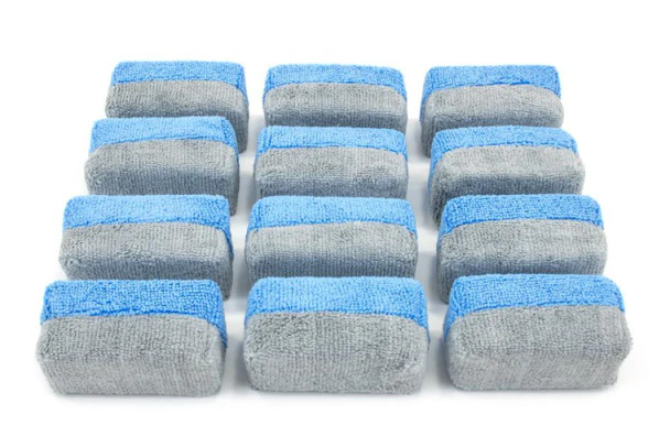 AutoFiber Saver Mini Applicator Terry | 12 Pack | Blue | The Clean Garage