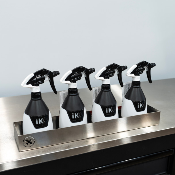 The Clean Garage Stainless Steel Channel Bottle Holder Shelf