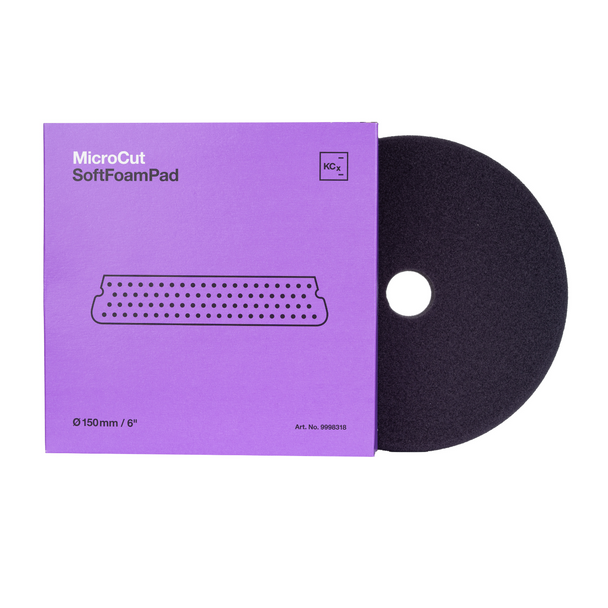 Koch Chemie Micro Cut Soft Foam Pad V2 | Purple | For 6" Backing Plate | The Clean Garage Koch Chemie Micro Cut Soft Foam Pad V2 | Purple | For 6" Backing Plate | The Clean Garage