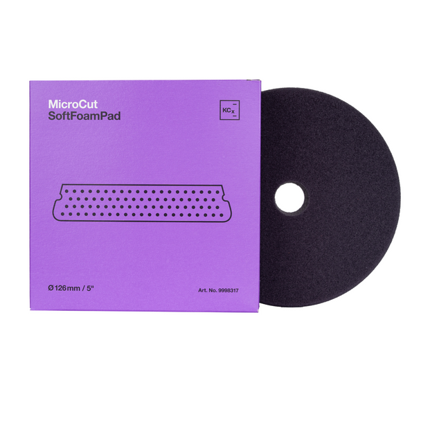 Koch Chemie Micro Cut Soft Foam Pad V2 | Purple | For 5" Backing Plate | The Clean Garage Koch Chemie Micro Cut Soft Foam Pad V2 | Purple | For 5" Backing Plate | The Clean Garage