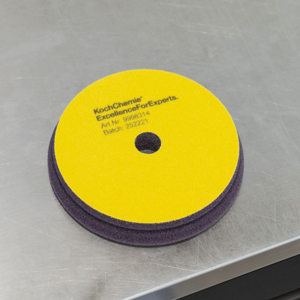 Koch Chemie Fine Cut Foam Pad V2 | Yellow | For 5" Backing Plate | The Clean Garage Koch Chemie Fine Cut Foam Pad V2 | Yellow | For 5" Backing Plate | The Clean Garage