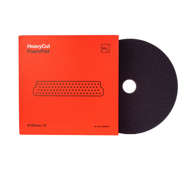 Koch Chemie Heavy Cut Foam Pad V2 | Red | For 6" Backing Plate | The Clean Garage Koch Chemie Heavy Cut Foam Pad V2 | Red | For 6" Backing Plate | The Clean Garage
