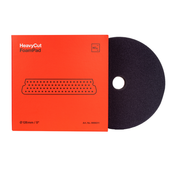 Koch Chemie Heavy Cut Foam Pad V2 | Red | For 5" Backing Plate | The Clean Garage Koch Chemie Heavy Cut Foam Pad V2 | Red | For 5" Backing Plate | The Clean Garage