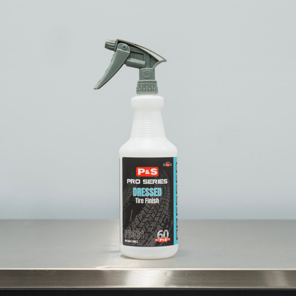 P&S DRESSED Tire Finish 32oz Spray Bottle | Chemical Resistant Trigger | The Clean Garage P&S DRESSED Tire Finish 32oz Spray Bottle | Chemical Resistant Trigger | The Clean Garage