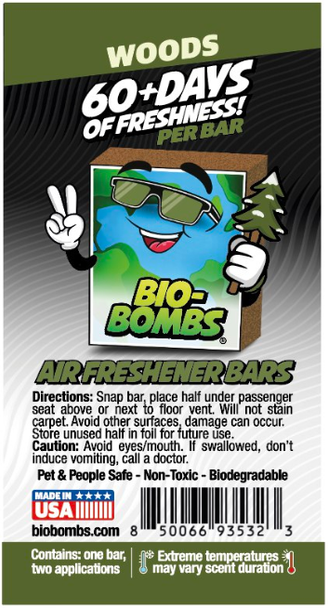 Bio-Bombs Air Freshener Bar | Woods Limited Holiday Scent | The Clean Garage