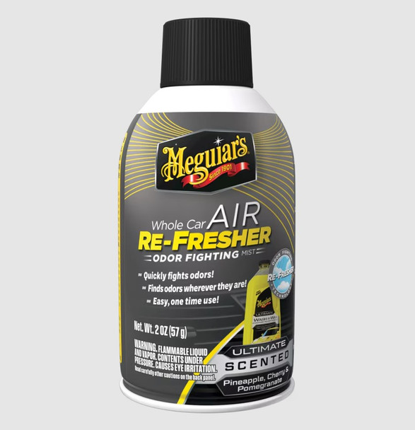Meguiars Whole Car Air Refresher Spray | Ultimate Scent 2oz Aerosol | The Clean Garage