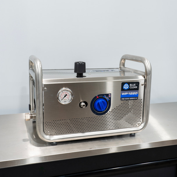 AR Blue Clean AR1220WP Pressure Washer Stainless Steel | 3.0 GPM 1200 PSI The Clean Garage
