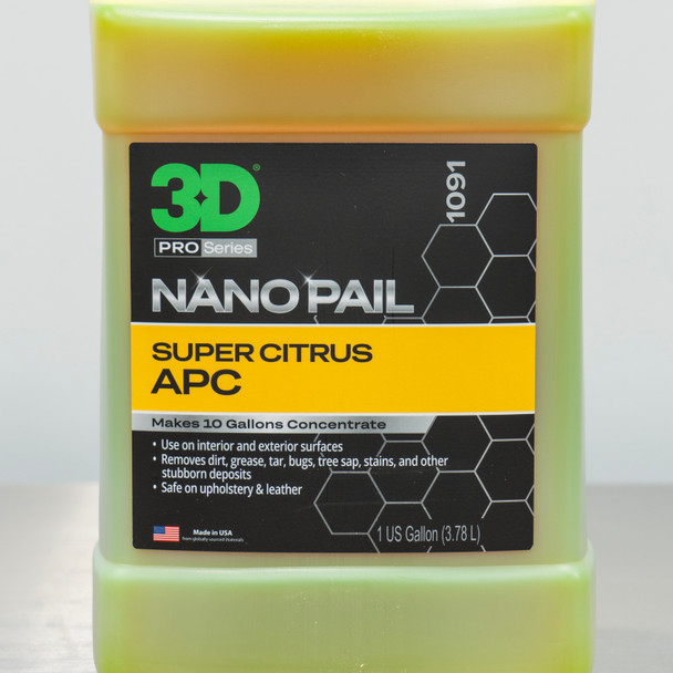 3D Citrus APC 1 Gallon Nano Pail | Ultra Concentrated All Purpose Cleaner
