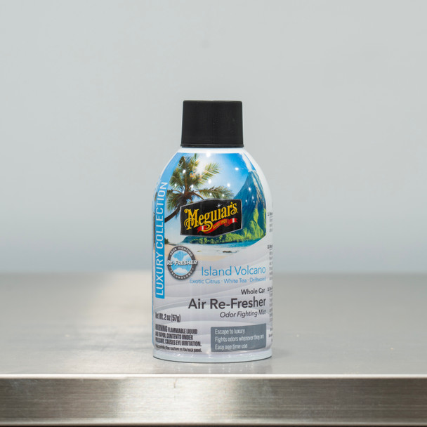 Meguiars Whole Car Air Refresher Spray | Island Volcano Scent 2oz Aerosol The Clean Garage