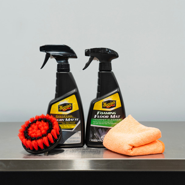 Meguiars Quick Solutions All Weather Rubber Mat Care Kit | The Clean Garage