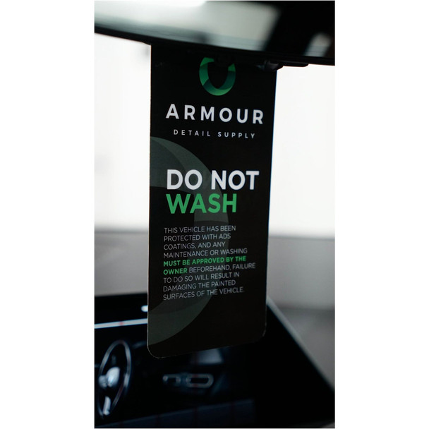 Armour Detail Supply Do Not Wash Warning Mirror Hanger | The Clean Garage
