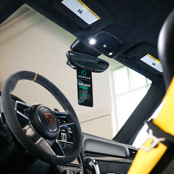 Armour Detail Supply Do Not Wash Warning Mirror Hanger