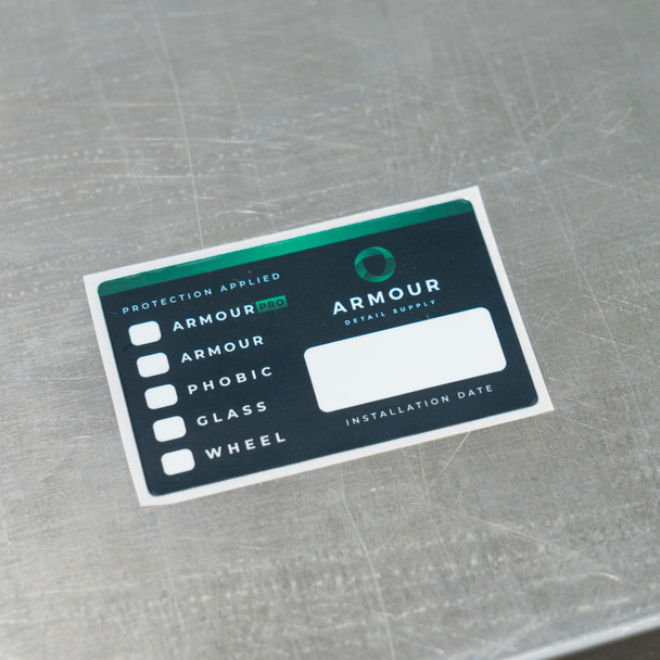 Armour Detail Supply Coating Door Jamb Sticker | The Clean Garage