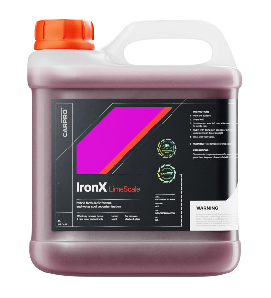 CarPro Iron X Limescale 4 Liter | Iron and Mineral Water Spot Remover | The Clean Garage