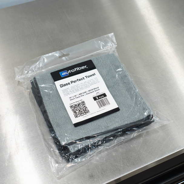 AutoFiber Glass Perfect Towel Gray 900 gsm | 3 Pack