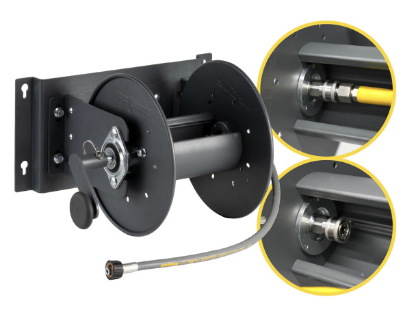 Active Hose Reel M-Series | For Pressure Washer Hose up to 100' *Pre-Order*