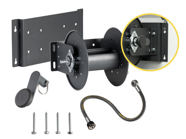 Active Hose Reel M-Series | For Pressure Washer Hose up to 100' *Pre-Order*