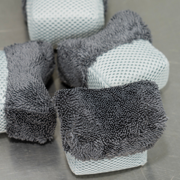 AutoFiber Tire Saver Small Curved | 4 Pack | Dressing Applicator with Barrier Layer