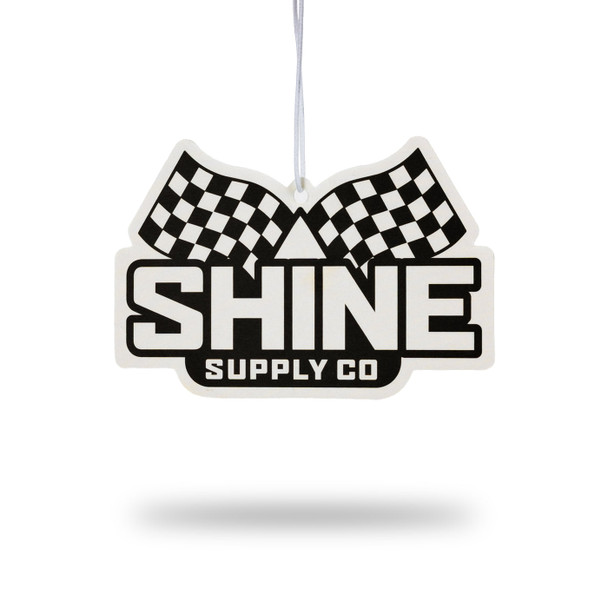 Shine Supply Air Freshener | Checkered Flag | Vanilla Scent | The Clean Garage
