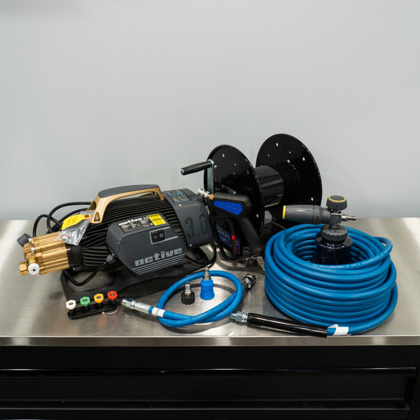Active 3.0 Pressure Washer | Premium Wall Mount Detailing Package | The Clean Garage