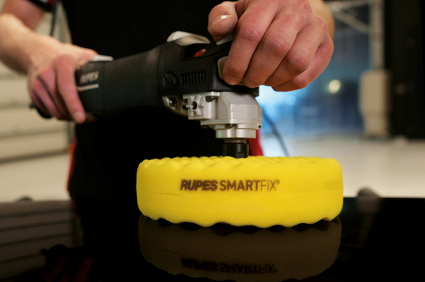 Rupes Rotary Smartfix System Double Sided Pad | Yellow Fine Foam