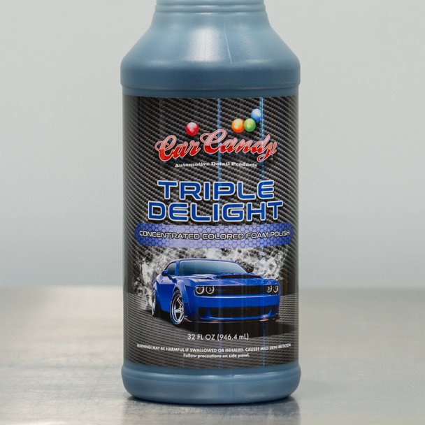 Car Candy Triple Delight 32oz | Blue Colored Foam Polish Soap