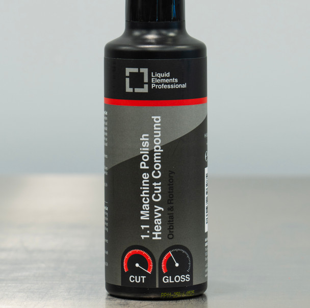 Liquid Elements 1.1 Machine Polish | Heavy Cut Compound Red 250ml