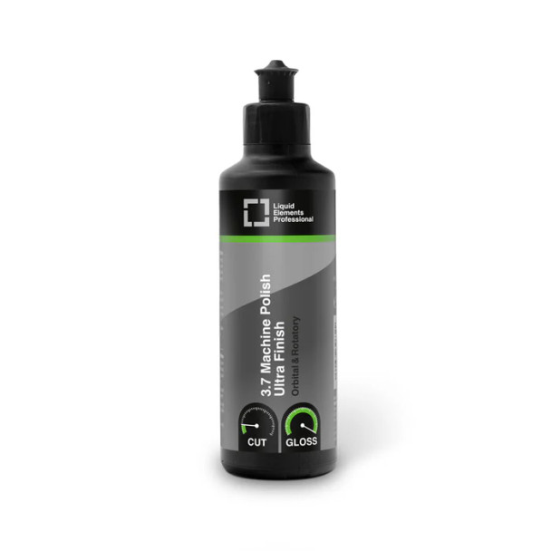 Liquid Elements 3.7 Machine Polish | Ultra Finish Green 250ml | The Clean Garage