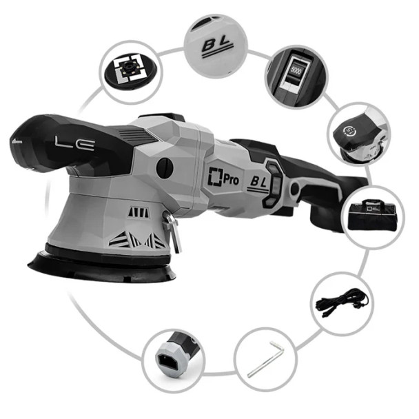 Liquid Elements T4500 PRO DA Polisher | 5" Random Orbital 15mm | The Clean Garage