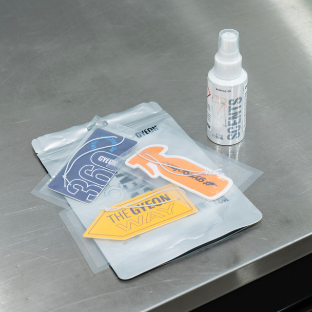 Gyeon Q2M Scents | Hanging Air Freshener & Spray Kit | Silver Fresh | The Clean Garage