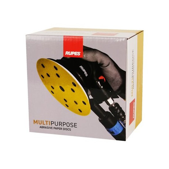 RUPES Multipurpose Abrasive Discs | 100 Pack | 6" - 6 Grits | The Clean Garage