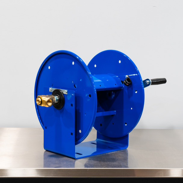 Cox Custom High Pressure Hose Reel Blue | Hand Crank | Up To 100' Hose