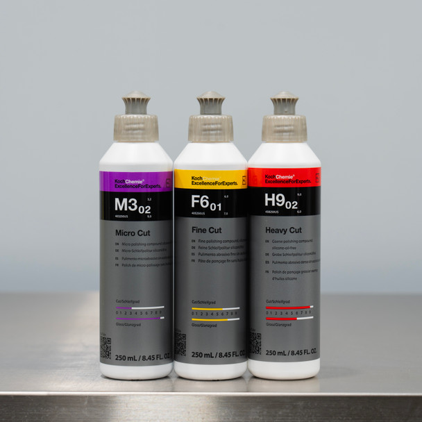 Koch Chemie Compound Polish Combo 250ml | Heavy Fine Micro Cut