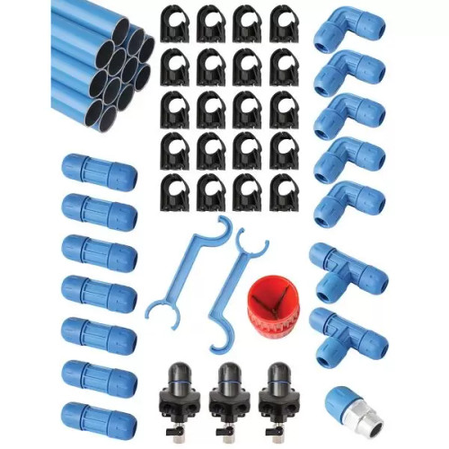 Rapid Air MaxLine Master Kit 3/4 | 100 Foot | 3 Outlet Compressed Air  Tubing