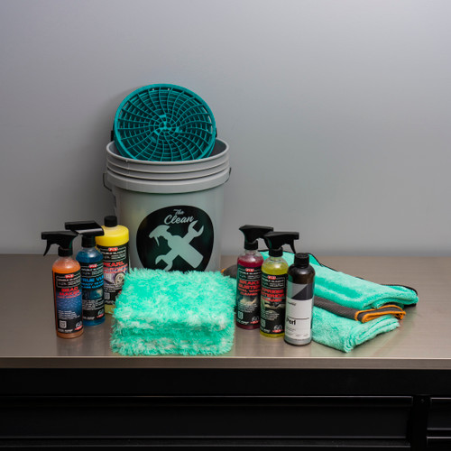 P&S Double Black Collection Car Wash Bucket Kit