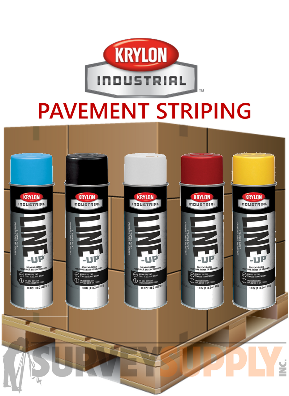 Krylon Cover-Up Black Solvent Based Spray Paint for Striping