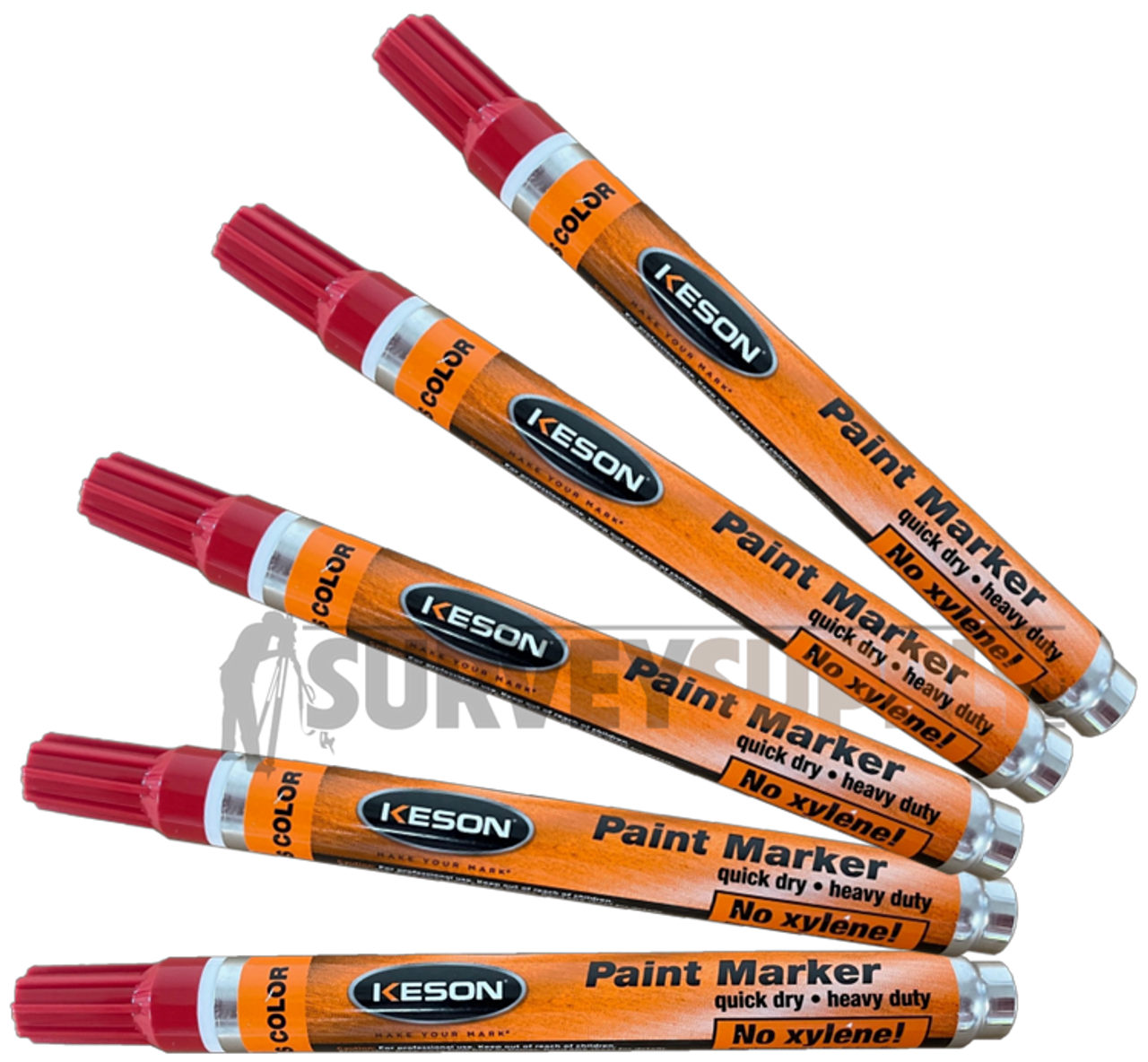 Red Paint Marker Pen, Water Based for Painted Surfaces, Cardboard