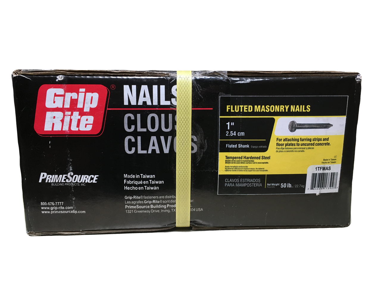 1 Inch Fluted Masonry Nails (50 lb. Box) Survey Supply, Inc.