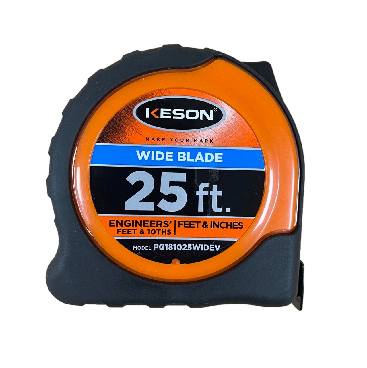 Wide Blade Tape Measure 25ft Engineer's/Dual Scale