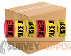 3" Standard Barricade Tape | 3.0 mil (case of 8 rolls)