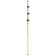 SitePro Three-Section Twist Lock Prism Pole w/ Outer Grads - 15.25 ft (4.65 m) - Adjustable Tip - Dual Grad (#07-4715-TMA-FY)