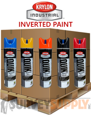 Krylon Quik-Mark Inverted Marking Paint Pallet - MIX & MATCH COLORS (12 cans per case | 54 case minimum)