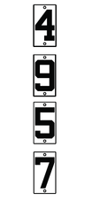 Seco Stream Gauges Number Plates - Mix & Match 10+