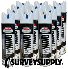 Krylon Quik-Mark Inverted Marking Paint Case - Solvent Based – UTILITY WHITE (12 cans per case) (#A03900007)