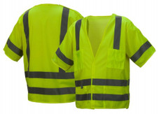 Pyramex RVHL31BR Series Hi-Viz Breakaway Safety Vests - Class 3 (box of 5)