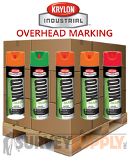 Krylon Quik-Mark Overhead Marking Paint Pallet - MIX & MATCH COLORS ( 12 cans per case | 54 case minimum)